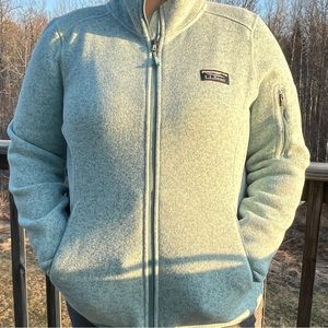 L.L. Bean Women's Sweater Fleece Jacket Size Large P